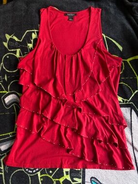 White House black market Red top size large